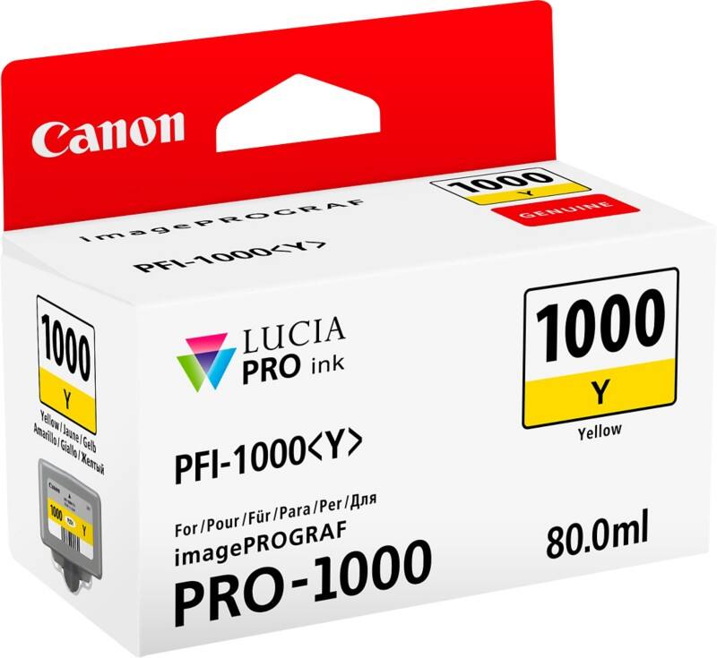 Canon PFI-1000Y Original Ink Cartridge Yellow