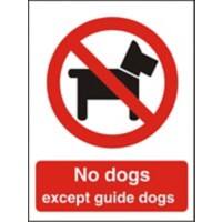 Prohibition Sign No Dogs Vinyl 30 x 20 cm