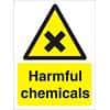 Warning Sign Harmful Chemicals Plastic 20 x 15 cm