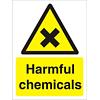 Warning Sign Harmful Chemicals Plastic 30 x 20 cm