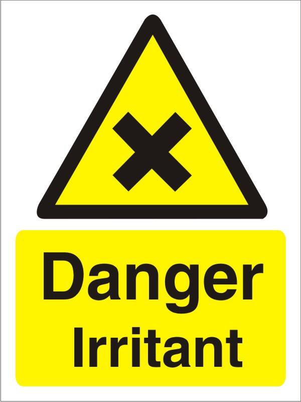 Warning Sign Irritant Adhesive Plastic 40 x 30 cm
