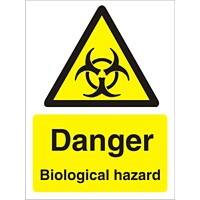 Warning Sign Biological Adhesive Plastic 40 x 30 cm