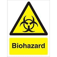 Warning Sign Biohazard Plastic 30 x 20 cm