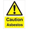 Warning Sign Asbestos Plastic 20 x 15 cm