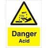Warning Sign Acid Vinyl 40 x 30 cm
