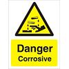 Warning Sign Corrosive Plastic 40 x 30 cm