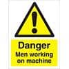 Warning Sign Men Working Vinyl 40 x 30 cm