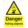 Warning Sign Falling Objects Plastic 20 x 15 cm