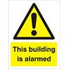 Warning Sign Building Alarmed Vinyl 40 x 30 cm