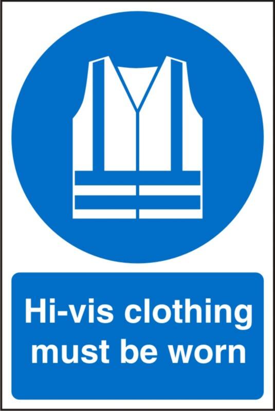 Mandatory Sign Ear Protection Adhesive Plastic 60 x 40 cm