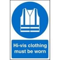 Mandatory Sign Ear Protection Adhesive Plastic 60 x 40 cm
