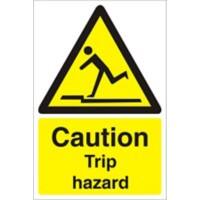 Warning Sign Trip Hazard Plastic 60 x 40 cm
