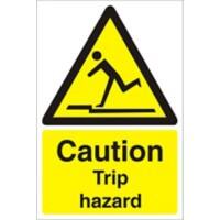 Warning Sign Trip Hazard Plastic 60 x 40 cm