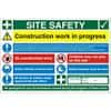 Site Sign Site Safety Fluted Board 40 x 60 cm