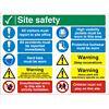 Construction Site Sign Site Safety Fluted Board Assorted 45 x 60 cm