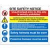 Construction Site Sign Site Safety Fluted Board Assorted 60 x 80 cm