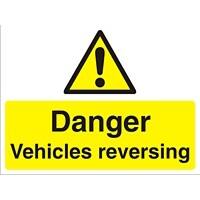 Warning Sign Vehicles Reversing PVC 30 x 40 cm