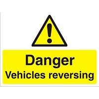 Warning Sign Vehicles Reversing PVC 45 x 60 cm