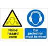 Warning Sign Noise Hazard PVC 30 x 40 cm