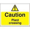 Warning Sign Plant Crossing PVC 45 x 60 cm