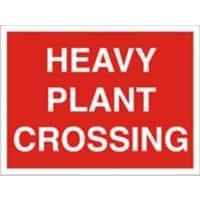 Warning Sign Plant Crossing Freestanding PVC (Polyvinyl Chloride) 30 x 40 cm