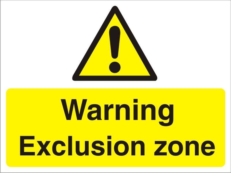 Warning Sign Deep Excavations Freestanding PVC (Polyvinyl Chloride) 30 x 40 cm