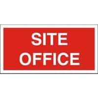 Site Sign Site Office PVC 20 x 40 cm