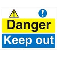 Warning Sign Keep Out PVC 30 x 40 cm