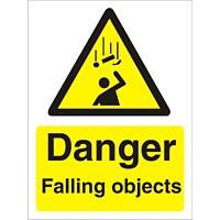 Warning Sign Falling Objects Vinyl 30 x 20 cm