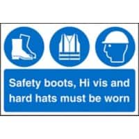 Mandatory Sign Safety Boots Plastic 40 x 60 cm
