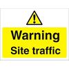 Warning Sign Site Traffic Fluted Board 30 x 40 cm