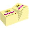 Post-it Super Sticky Notes 76 x 76 mm Canary Yellow Square 12 Pads of 90 Sheets