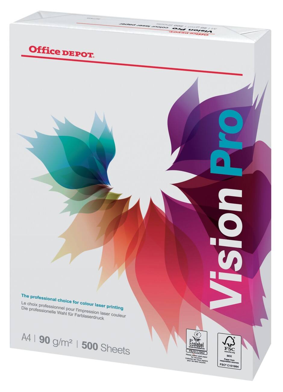 Office Depot Vision Pro Copy Paper A4 90gsm White 500 Sheets | Viking ...