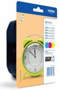 Brother LC125XLRBWBP Original Ink Cartridge Cyan, Magenta, Yellow Pack of 3 Multipack
