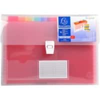 Exacompta Expanding File Crystal A4 Assorted Plastic