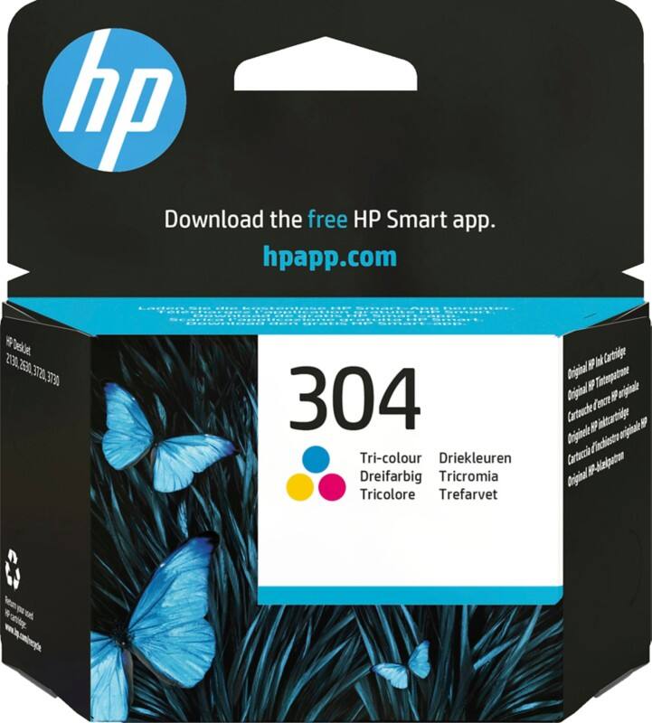 HP 304 Original Ink Cartridge N9K05AE Cyan, Magenta, Yellow