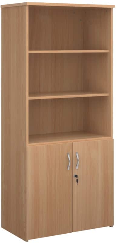 Dams International Combination Unit MFC (Melamine Faced Chipboard) 4 Shelves 800 x 470 x 1,790 mm Beech Brown