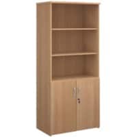 Dams International Combination Unit MFC (Melamine Faced Chipboard) 4 Shelves 800 x 470 x 1,790 mm Beech Brown