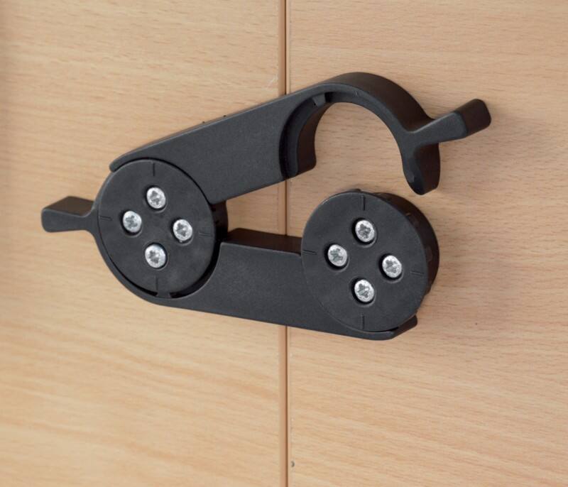 Dams International Under Desk Linking Mechanism Black