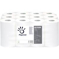 Papernet Standard Hand Towels Rolled White 1 Ply 401588 117 m 12 Rolls