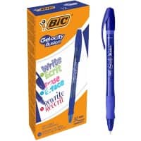 BIC Gel-ocity Illusion Rollerball Pen Medium 0.7 mm Blue Pack of 12