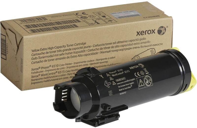 Xerox Original Toner Cartridge Genuine Phaser 6510/WorkCentre 6515 Extra High Capacity Yellow