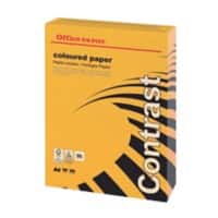 Office Depot A4 Coloured Paper Orange 160 gsm Smooth 250 Sheets