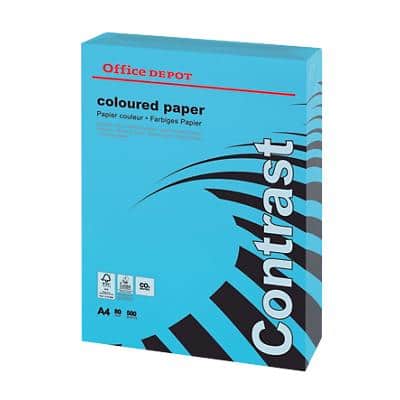 Viking A4 Coloured Paper Blue 80 gsm Smooth 500 Sheets