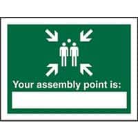 Sign Your Assembly Point Is PVC 15 x 20 cm