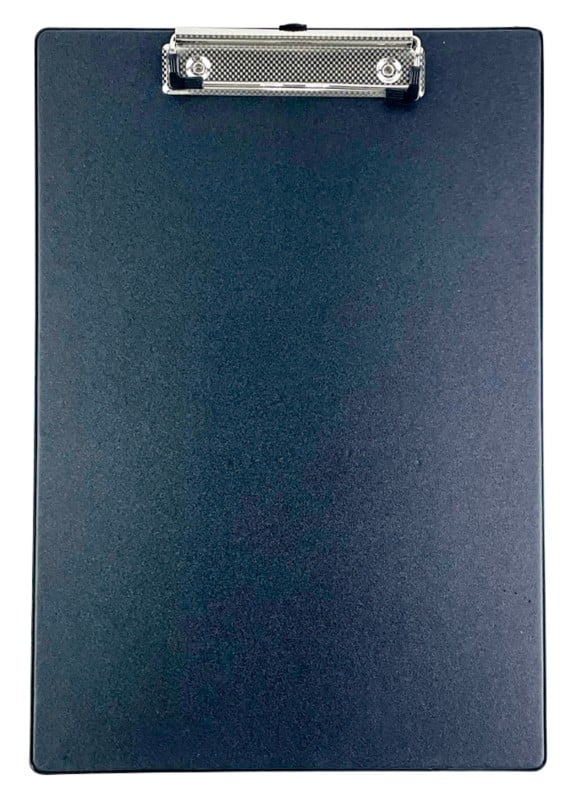 Viking Clipboard A4, Foolscap Cardboard, Plastic Black Portrait
