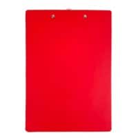 Office Depot Clipboard A4, Foolscap Cardboard, PVC (Polyvinyl Chloride) Red Portrait