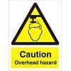 Warning Sign Overhead Hazard PVC 15 x 20 cm