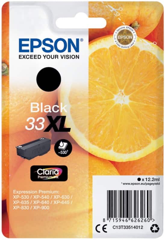 Epson 33XL Original Ink Cartridge C13T33514012 Black