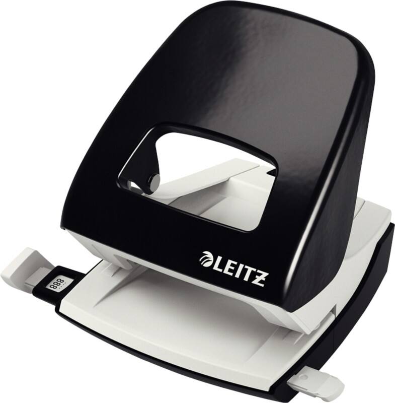 Leitz WOW NeXXt 2 Holes Hole Punch Metal 30 Sheets 5008 Black